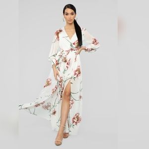 FASHION NOVA THE MOMENT THAT I KNEW MAXI DRESS